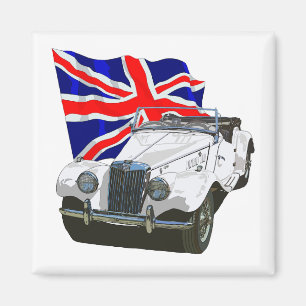 White MG TF Magnet
