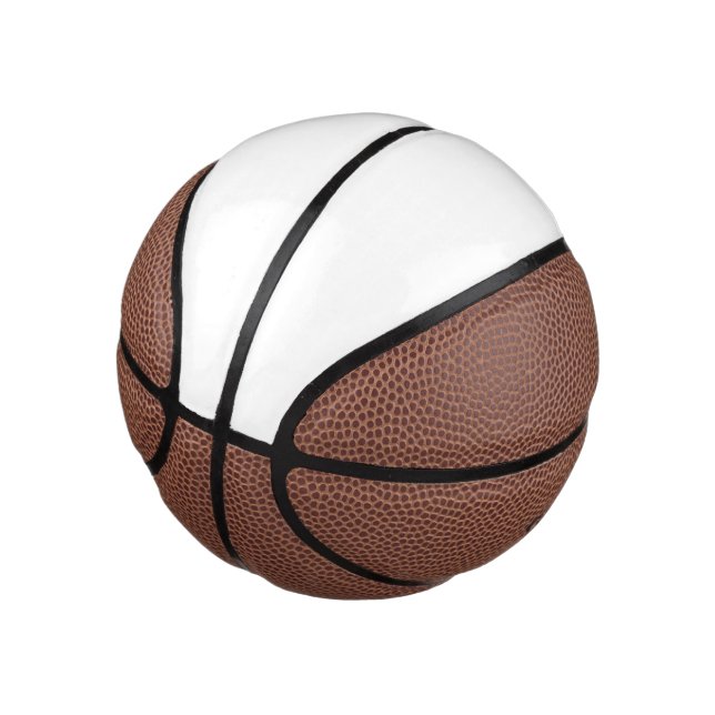 White Mini Mini Basketball (Angled)
