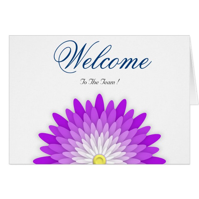 White Minimal Lotus Welcome Wishing (Front Horizontal)