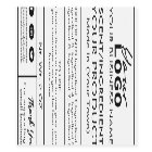 White Minimalist Bath And Body Product Labels