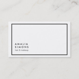 White Minimalist Business Cards