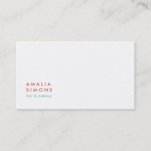 White Minimalist Business Cards