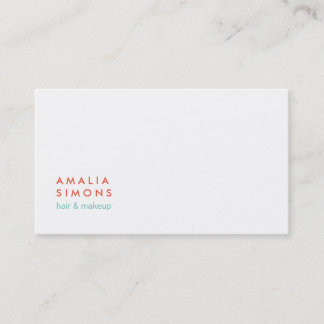White Minimalist Business Cards