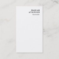 White Minimalist Elegant Personal Presentation