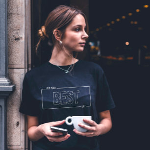 White Minimalist Live Your Best Life T-Shirt