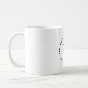 White Minimalist QR   Clean Modern Business Design Coffee Mug