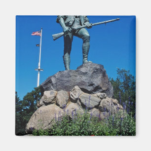 White Minuteman Statue, Lexington, Massachusetts, Magnet