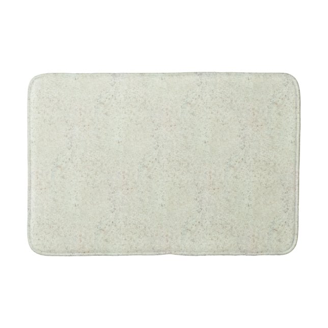 White Mist Cork Wood Grain Look Bath Mat (Front)
