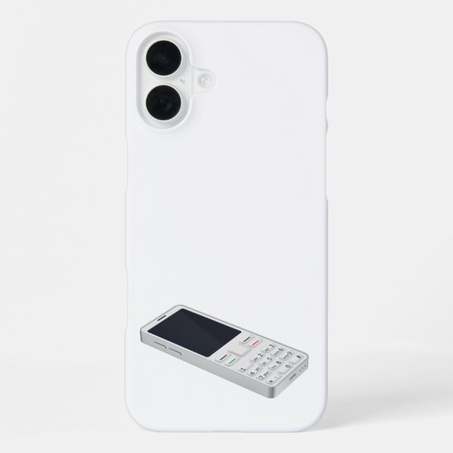 White mobile phone iPhone case (Back)