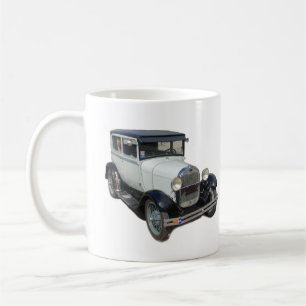 White Model A mug