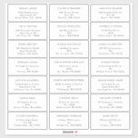 White Modern Bold Wedding Guest Address<br><div class="desc">Introducing our White Modern Bold Wedding Guest Address Sticker design, a true representation of modern minimalism and elegance. With its unique blend of creative and chic design elements, this design is perfect for those seeking a polished and bold aesthetic on their special day. Our chic off-set typography adds a touch...</div>