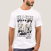 white modern Halloween T-Shirts