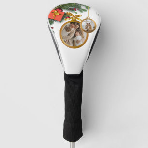 White Modern Merry Christmas Best Driver Golf Head Cover