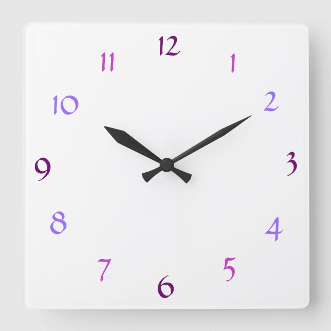 White Modern Wall Clock (Front)