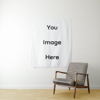 White Modern  Your Image Here  Tapestry