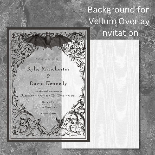 White Moire Taffeta Satin Background Invitation (Creator Uploaded)