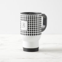 White Monogram, Buffalo Check Stainless Steel