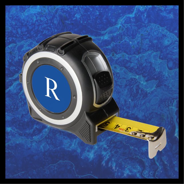 White Monogram on Blue Custom Handyman Gift Tool 1 (Creator Uploaded)