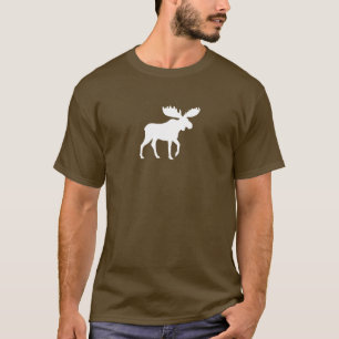 White Moose Silhouette T-Shirt