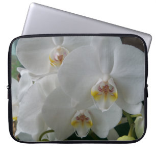 White Moth Orchids on a laptop sleeve