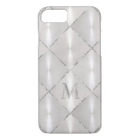 White Mother of Pearl with SilverMonogram