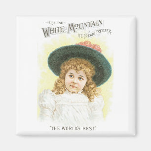 White Mountain Ice Cream Freezer Magnet