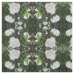 White Mountain Laurel Star Shaped Clusters Fabric