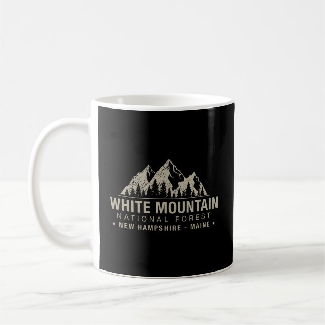 White Mountain National Forest New Hampshire Maine Coffee Mug (Left)