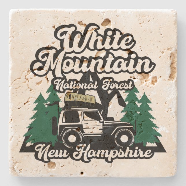 White Mountain National Forest Stone Coaster (Front)