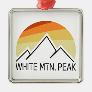 White Mountain Peak California Retro Metal Tree Decoration