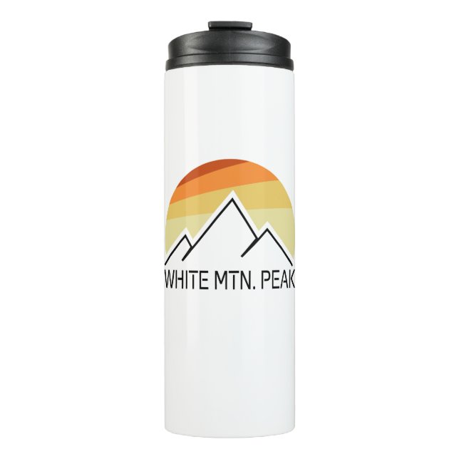 White Mountain Peak California Retro Thermal Tumbler (Front)