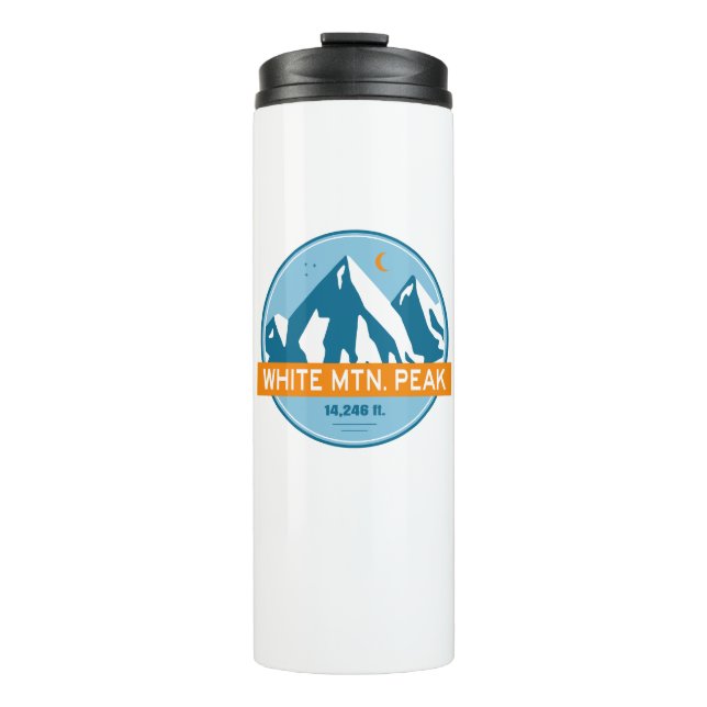 White Mountain Peak California Stars Moon Thermal Tumbler (Front)