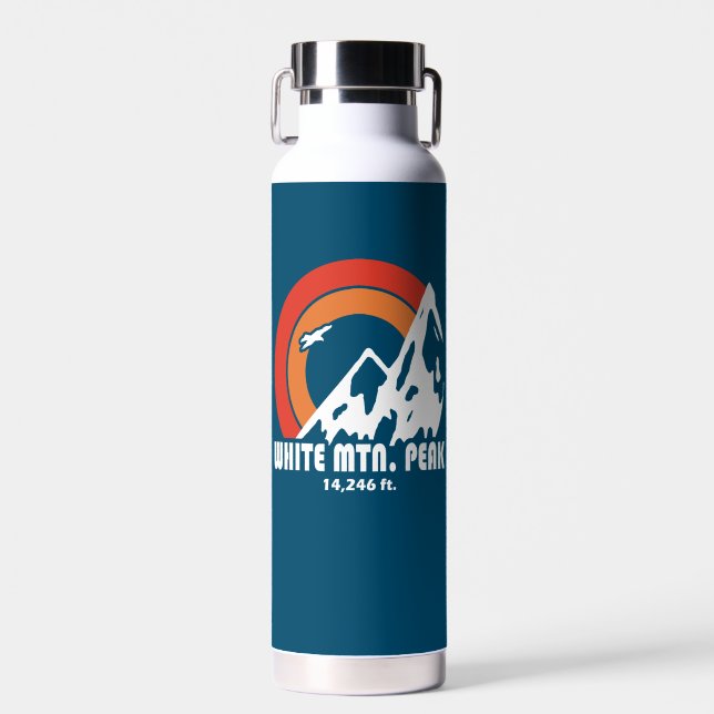 White Mountain Peak California Sun Eagle Water Bottle (Front)