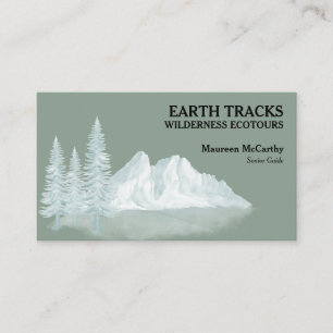 White Mountains and Trees Ecotourism Wilderness Business Card