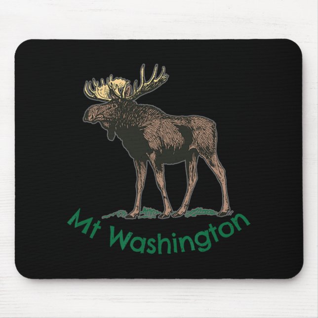 White Mountains Mt Washington New Hampshire Moose  Mouse Mat (Front)