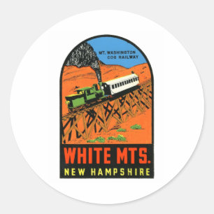 White Mountains New Hampshire _1 Classic Round Sticker