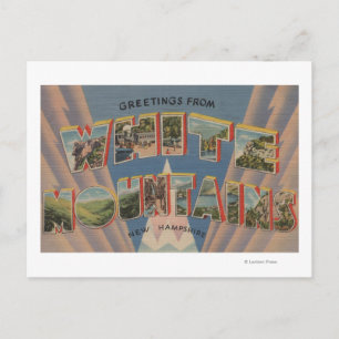 White Mountains, New Hampshire 2 Postcard