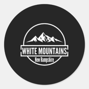 White Mountains New Hampshire Classic Round Sticker