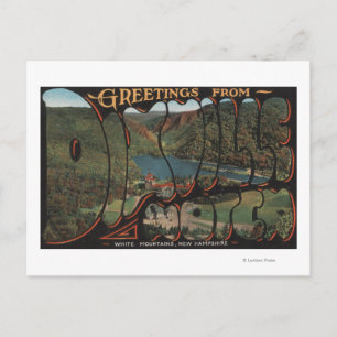 White Mountains, New Hampshire - Dixville Postcard