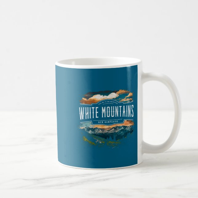 White Mountains New Hampshire Hiking Outdoors Vint Coffee Mug (Right)
