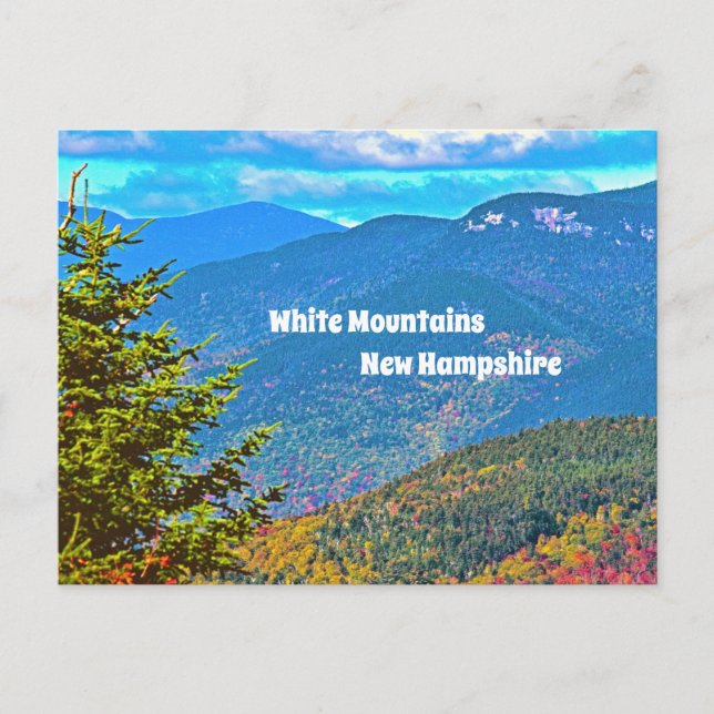 White Mountains New Hampshire Postcard (Front)