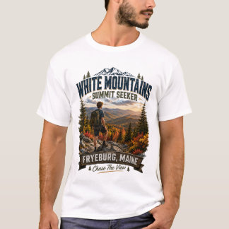 White Mountains Summit Seeker Fryeburg Maine Teen  T-Shirt