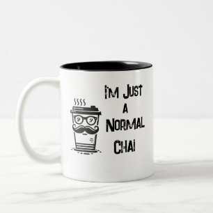 White Mug with Black Interior Coffee/Chai lover