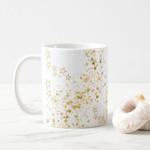 White Mug with golden stars