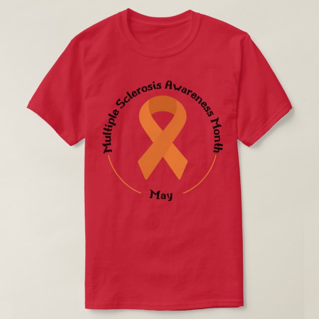White Multiple Sclerosis Awareness Multiple Sclero T-Shirt (Design Front)