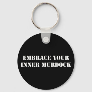 White Murdock Keychain