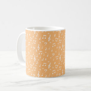 white Musical  Coffee Mug