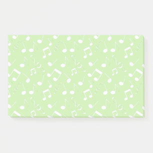 White Musical Notes Design Post-It Notes