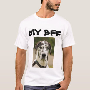 White My BFF Dog Lovers Photo T-Shirt