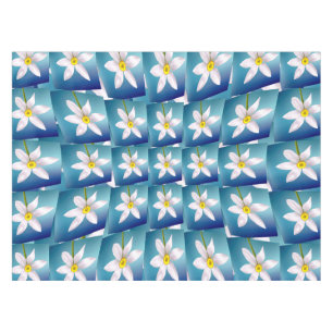 White Narcissus Pattern Tablecloth